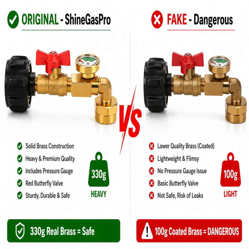 ShineGasPro vs Cheap Adapters — Why Brass Quality Matters