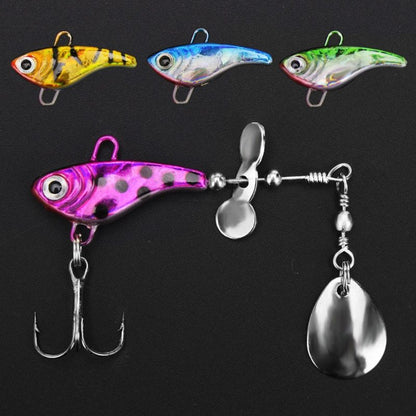 Lead fish-shaped lure rotating sequin lure