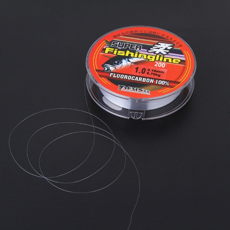 Spool of Super Fishingline on a black background