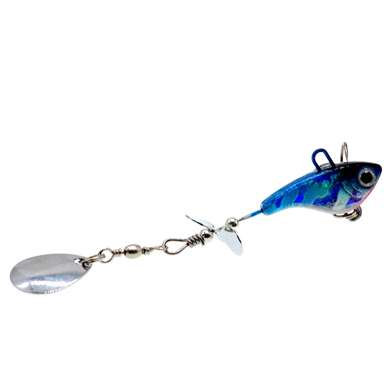 Lead fish-shaped lure rotating sequin lure
