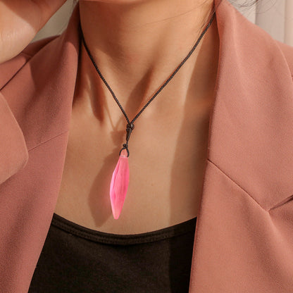 magic color resin pendant