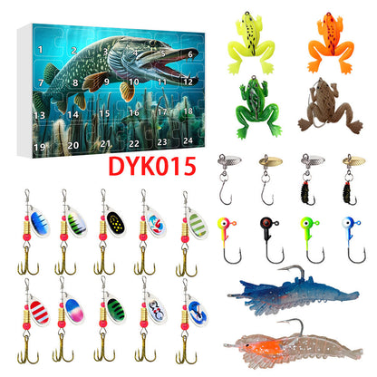 24 Countdown Christmas Fishing Set