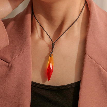 magic color resin pendant
