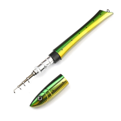 Compact and portable pen rod for easy transport during fishing trips