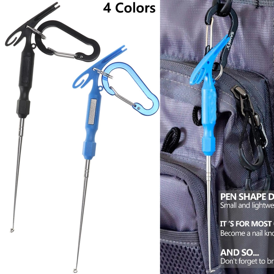Complete fishing tool kit displayed with accessories, ready for versatile angling use