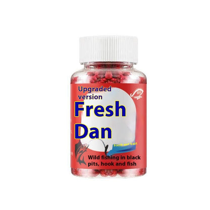 Crucian Carp fishing bait scattered on a clean white background for emphasis.