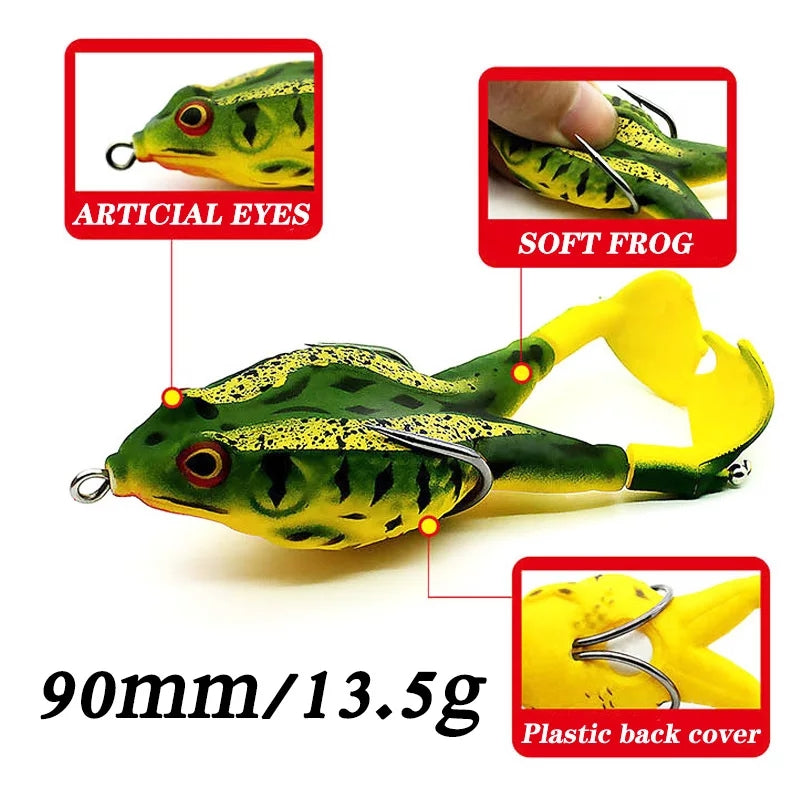 Double Propeller Frog Soft Bait