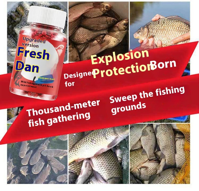 Lazy Particle bait displayed near fishing equipment for context.
