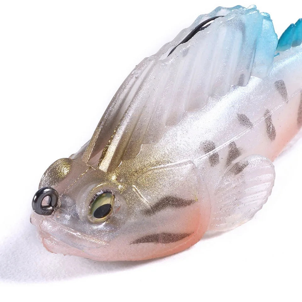 Close-up of a fishing lure with a white background