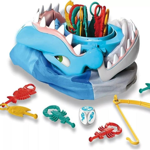 Kids playing Sharkado shark bite game
