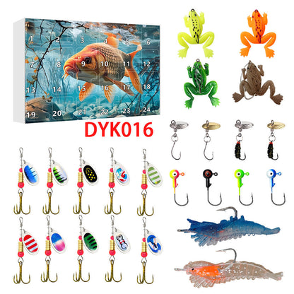 24 Countdown Christmas Fishing Set