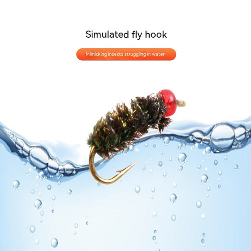 Hair Hook Worm Hook With White Mouth Bait