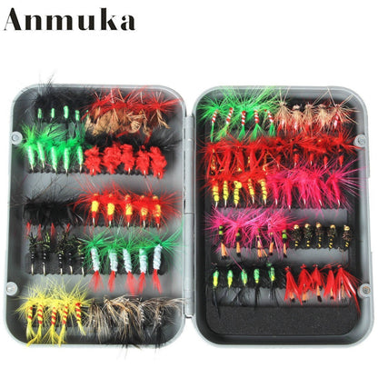 100PCS Fly Fishing Bait Set