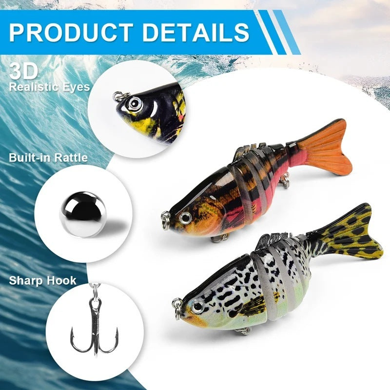 3PCS Multi-Section Fish Lure Set