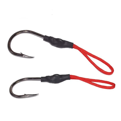 Large Black Bold Iron Plate Hook With Barbs