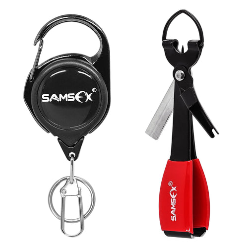 Fishing tool quick knot tie and scissors