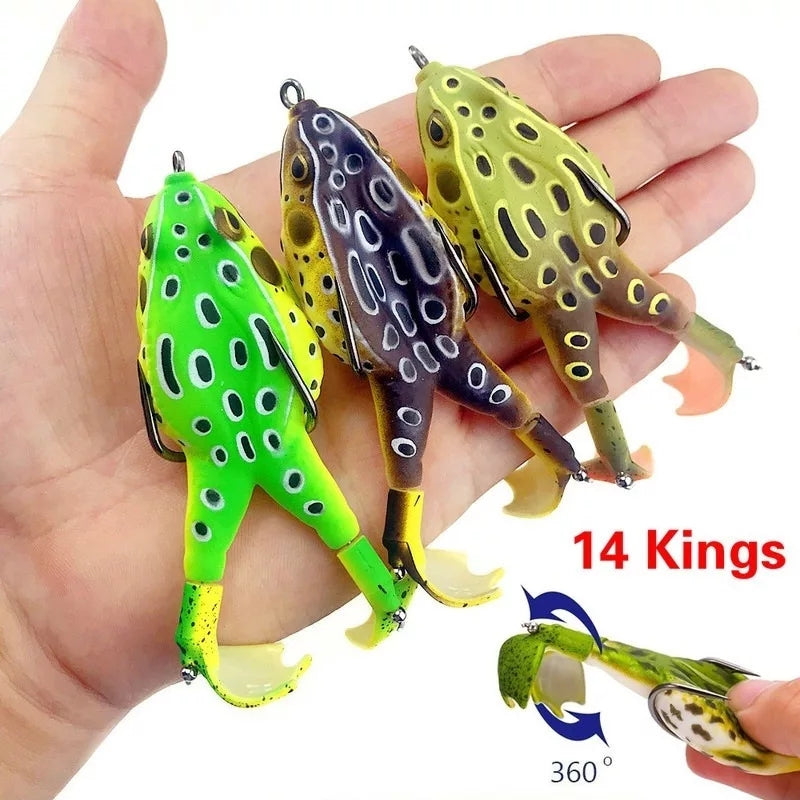 Double Propeller Frog Soft Bait